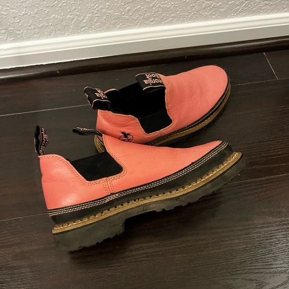 Pink Leather Romeo Georgia Boot - Picture 4 of 5